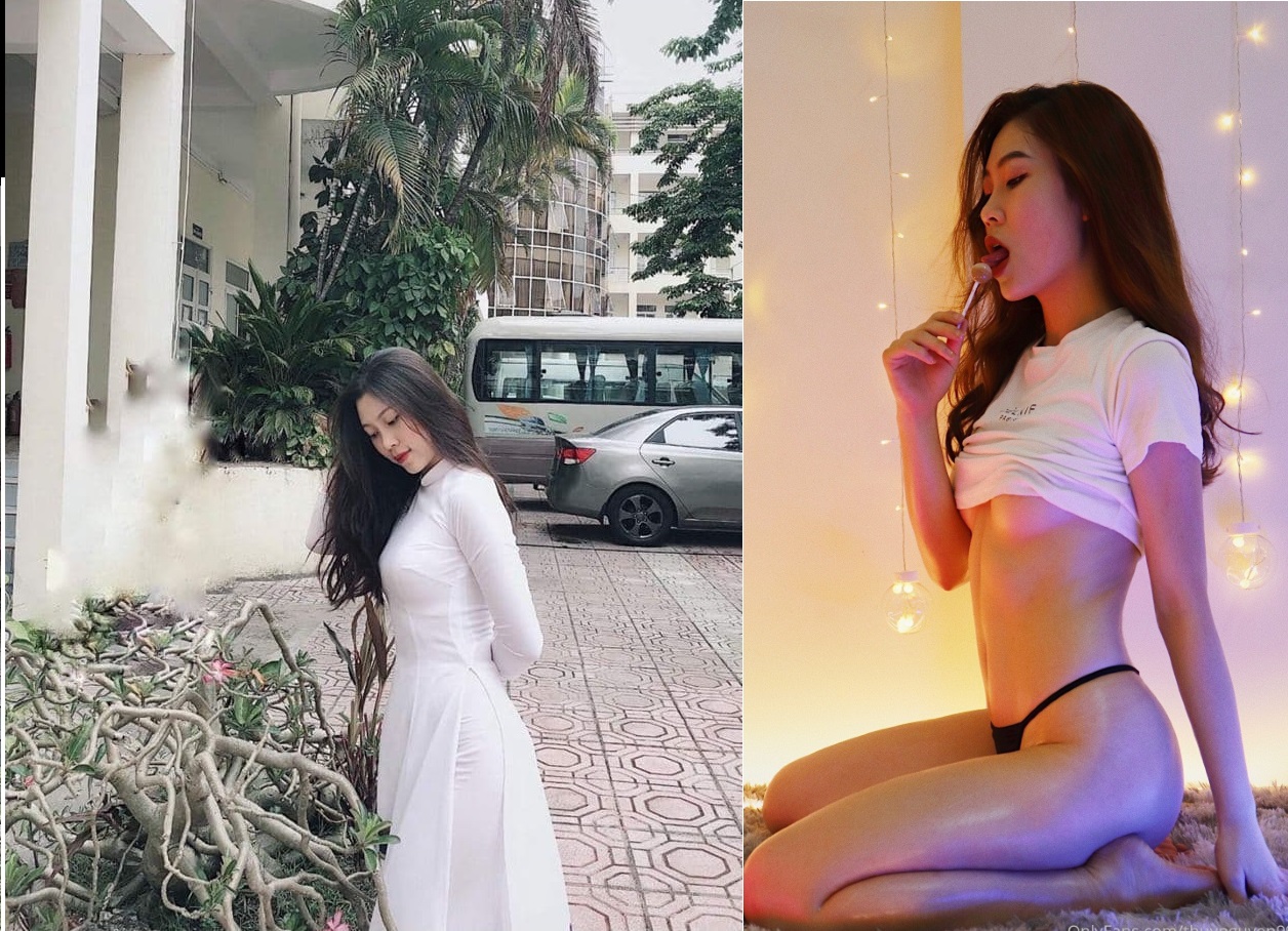 Thùy Nguyễn mê mẩn khoe bộ ngực căng mọng và lồn ướt át quyến rũ